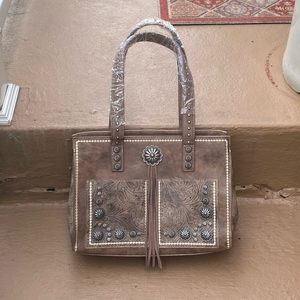 Montana West Fringed Concho Shoulder Bag